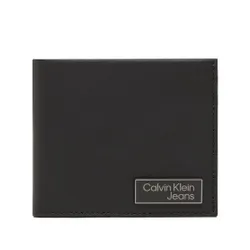 Büyük Erkek Cüzdan Calvin Klein Kot Pantolon logo Plaque Bilfold K50K510127 BDS Madeni Para ile