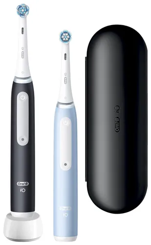 Электрическая зубная щетка Oral-B iO 3 Matt Black/Ice Blue Black/небесно-голубой набор