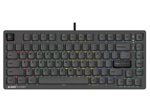 Klawiatura gamingowa A4Tech Bloody MS76 BLMS Magnetic magnetyczna szara