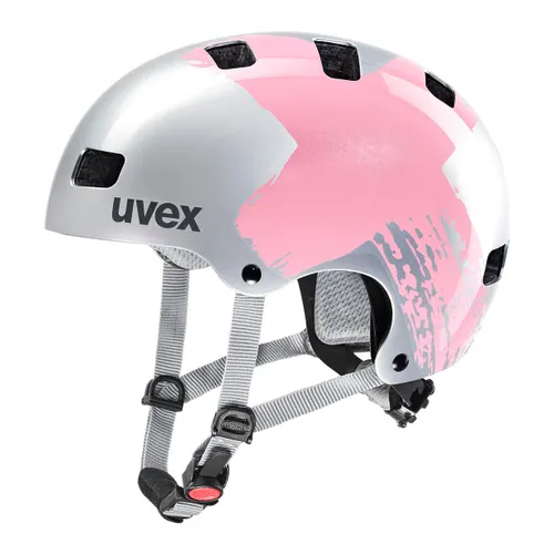 Kask dziecięcy UVEX Kid 3 silver/rose