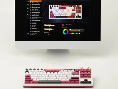 Klawiatura ROYAL KLUDGE RK M87 Famicom Cream Switch