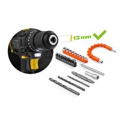 Wiertarko-wkrętarka Humberg HM-432 akumulatorowa 21V2 udar +2x bateria mega mocna