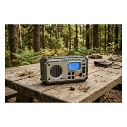 Radioodbiornik Vayox VA0440 Solarne Latarka Radio FM Bluetooth Zielony