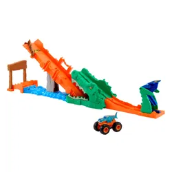 Tor Hot Wheels Monster Trucks Rajdowe wyzwanie Paszcza Krokodyla JJN45