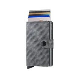 Secrid Miniwallet Karbon RFID Cüzdanı-cool grey