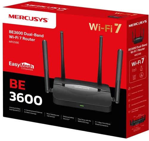 Router MERCUSYS MR25BE 2.4 / 5 GHz (DualBand), Wi-Fi Mesh