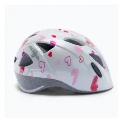Kask rowerowy dziecięcy Alpina Ximo white hearts