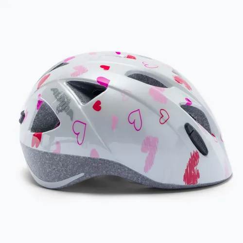 Kask rowerowy dziecięcy Alpina Ximo white hearts
