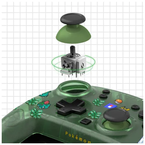 Pad Hori Wireless HORIPAD Turbo Pokemon Pixel Green do Nintendo Switch 2 Bezprzewodowy