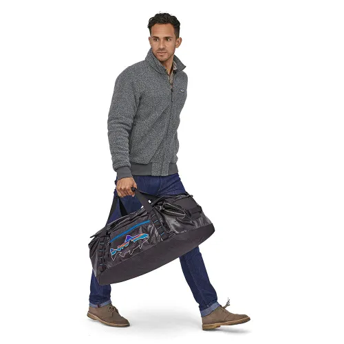 Patagonia Black Hole Duffel 55 L-black Katlanabilir Çanta / fitz trout