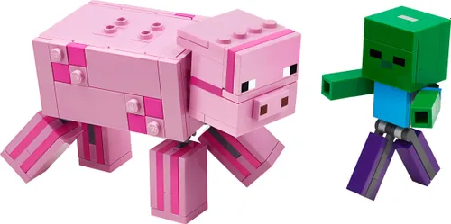 LEGO Minecraft BigFig domuz ve küçük zombi (21157)