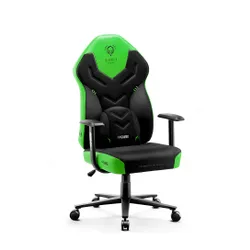 Fotel Diablo Chairs X-Gamer 2.0 Normal Size Gamingowy do 150kg Skóra ECO Tkanina Green emerald