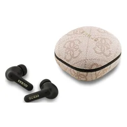 Słuchawki dokanałowe GUESS 4G Classic Metal Logo Różowy