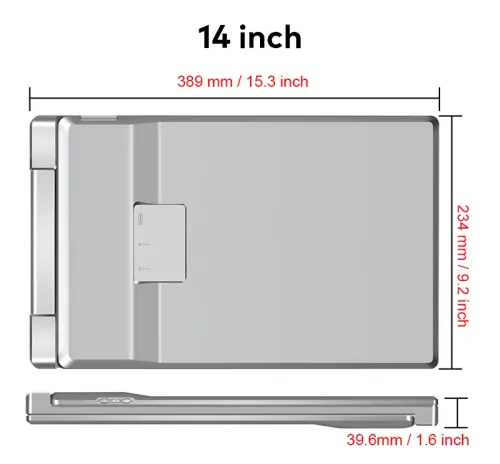 Monitor Extralink Smart Life S7 2-Screen 14" Full HD IPS 60Hz do laptopa 12" do 17,3"