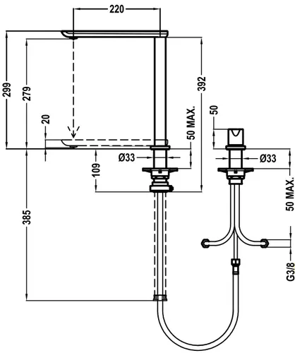 Bateria TEKA FO 985 629850200 Chrom
