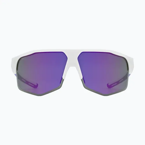 Okulary przeciwsłoneczne UVEX Axos Set white matt/mirror purple/clear