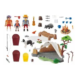 PLAYMOBIL FamilyFun 70743 Rodzina na kempingu