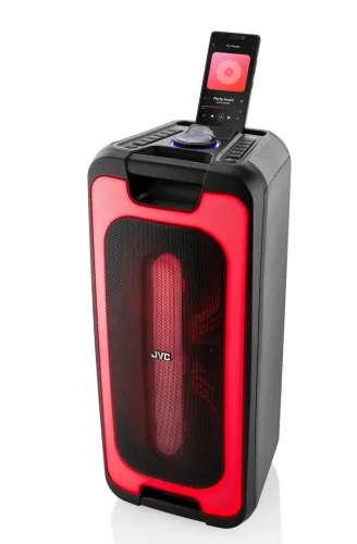 Power Audio JVC XS-EP424B 140W Bluetooth Radio FM Mikrofon Karaoke Czarny