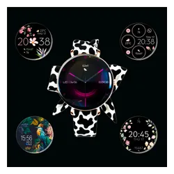 Smartwatch FOREVER SB-370 Lucca Różowe złoto + Pasek łaciaty
