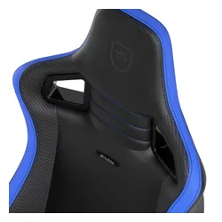 Fotel Noblechairs EPIC COMPACT Black Carbon Blue Gamingowy do 120kg Skóra ECO Czarno-niebieski