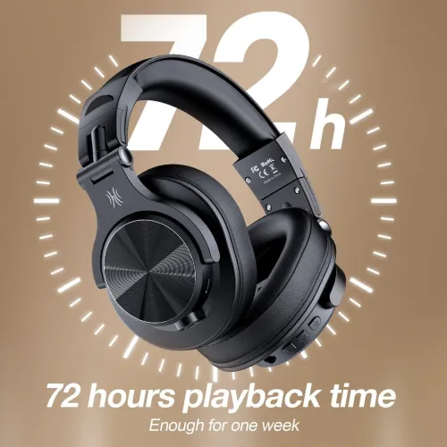 Słuchawki bezprzewodowe Oneodio Fusion A70 Nauszne Bluetooth 5.2 Brązowy