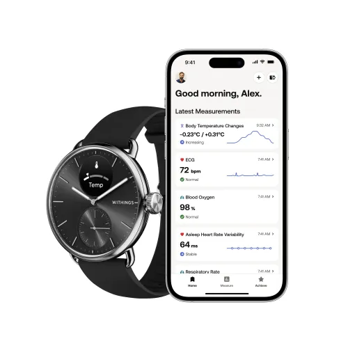 Smartwatch Withings ScanWatch 2 38mm черный