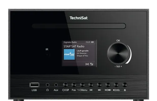 Wieża TechniSat Classic 800 IR Radio FM DAB Internetowe Bluetooth Czarny