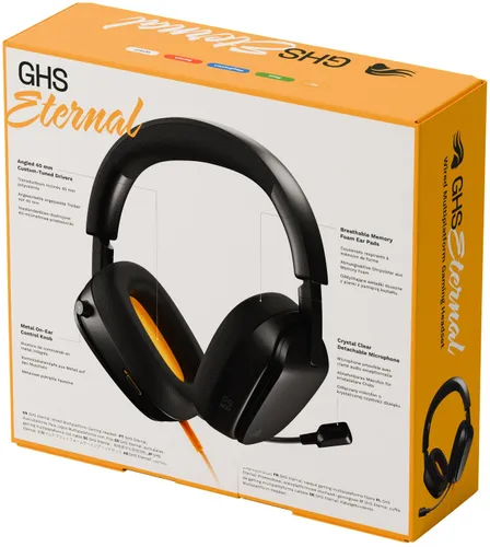 Słuchawki GLORIOUS GHS Eternal GLO-A-1PC-BLK Nauszne