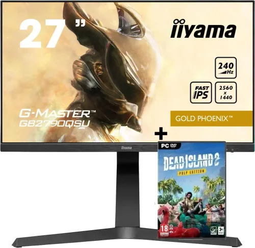 Monitor iiyama G-Master Gold Phoenix GB2790QSU-B1 27" 2K IPS 240Hz 1ms Gamingowy Dead Island 2 Gra na PC