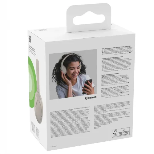 Słuchawki bezprzewodowe Belkin SoundForm Surround Nauszne Bluetooth 5.4 Piaskowy