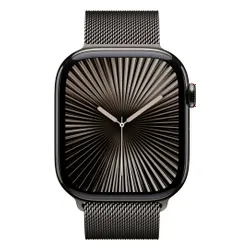 Apple Watch 10 GPS + Cellular 42mm koperta z tytanu (łupek) + bransoleta mediolańska (łupek)