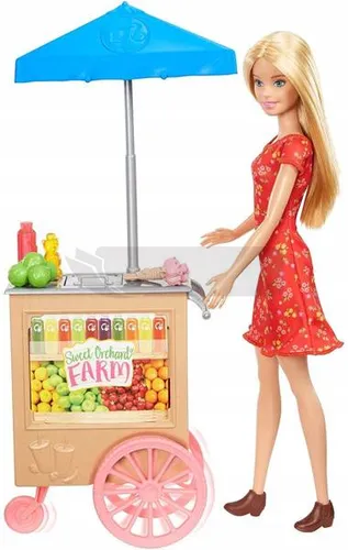 Lalka Barbie sklepik stragan GJB65