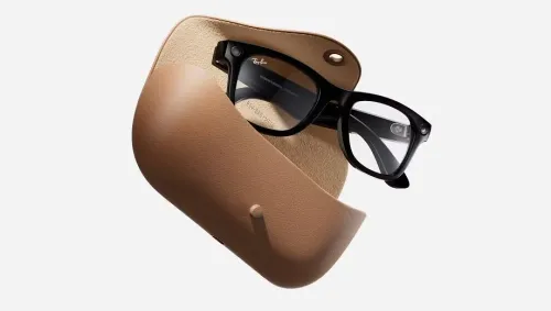 Okulary Ray-Ban Meta Glasses Green Lenses Shiny Black RW4006 Czarny