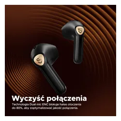 Słuchawki bezprzewodowe Soundpeats Air3 Deluxe HS Douszne Bluetooth 5.2 Czarny