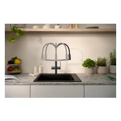 Bateria HANSGROHE Talis Select M54 72861340 Czarny-chrom