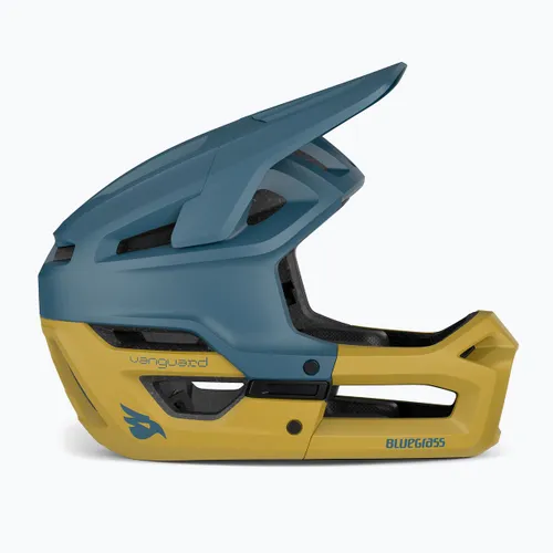 Kask rowerowy Bluegrass Vanguard blue ochre matt