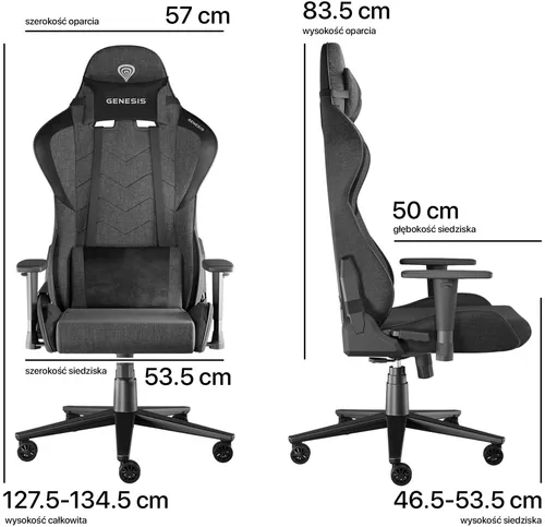 Fotel GENESIS Nitro 550 G2 Szary