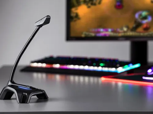 Mikrofon Tracer Gamezone Gamer LED USB Przewodowy Pojemnościowy Czarny