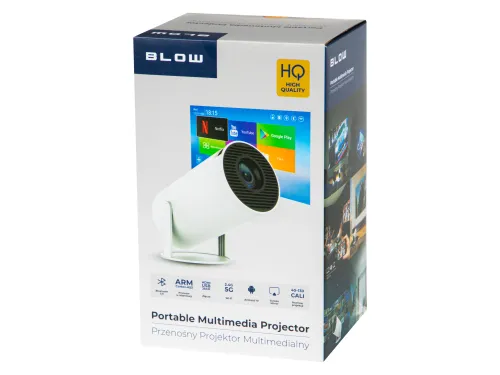Projektor BLOW Cinema White HD LED Ready Bluetooth Wi-Fi Android TV