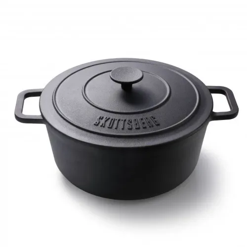 SKOTTSBERG Cast Iron 5,5 l - garnek żeliwny na ognisko z pokrywką