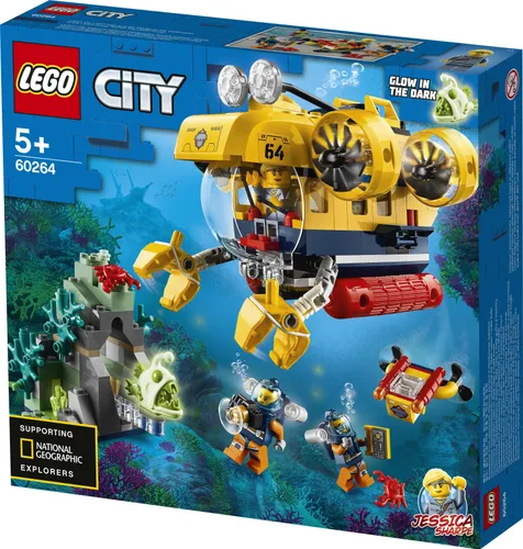 Конструктор Lego City подводная лодка исследователей океана (60264)