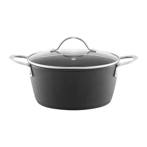 AMBITION Curly 3,8 l - garnek aluminiowy z pokrywką i powłoką nieprzywierającą