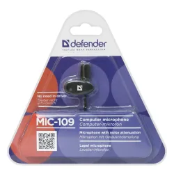 Mikrofon Defender MIC-109 Przewodowy Pojemnościowy Czarny