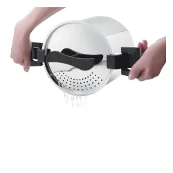 Garnek do gotowania makaronu ze stali nierdzewnej z pokrywką DUSPAGHI 5 l