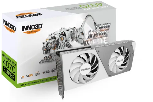 Karta graficzna Inno3D GeForce RTX 4070 Super Twin X2 OC White 12GB GDDR6X 192bit DLSS 3