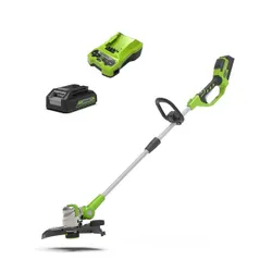 Greenworks düzeltici Greenworks 24V G24LT30MK2 1x2ah Li-İON pil + şarj cihazı GR2100007UA