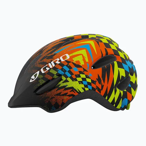 Kask rowerowy dziecięcy Giro Scamp Jr matte black/check fade