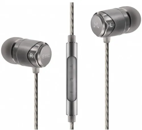 Słuchawki przewodowe SoundMAGIC E11C Dokanałowe Srebrny