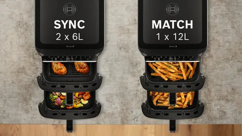 Air Fryer Frytkownica beztłuszczowa BOSCH Serii 6  MAFD661B4 12l z podwójnym koszem