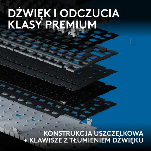 Klawiatura mechaniczna Logitech G316 X 75 Czarny